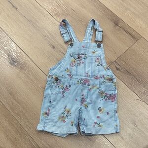 OshKosh Floral Striped Kids Overalls